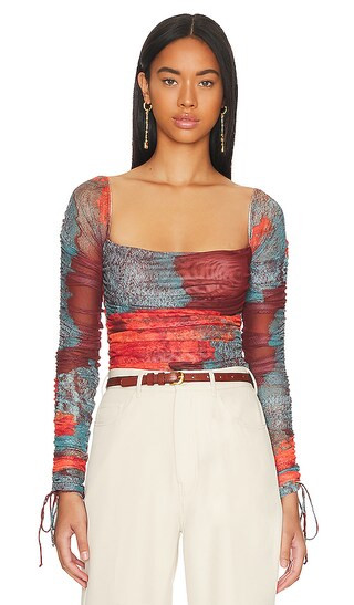 Paro Mesh Bodysuit in Ero | Revolve Clothing (Global)