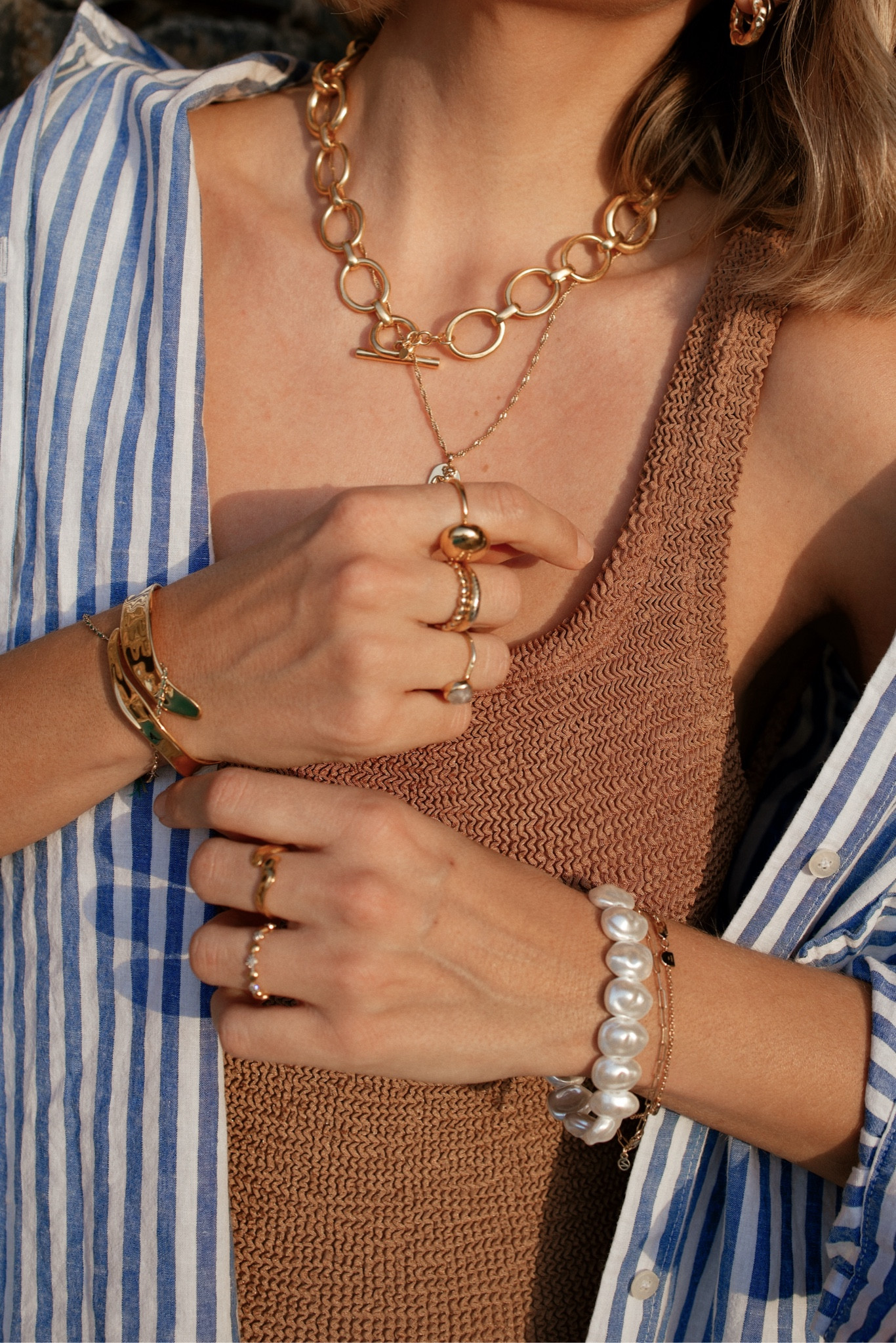 Hunza g 
Striped linen shirt 
Holiday jewellery
Vacation jewellery 
Pearls 


#LTKeurope #LTKstyletip #LTKswimwear