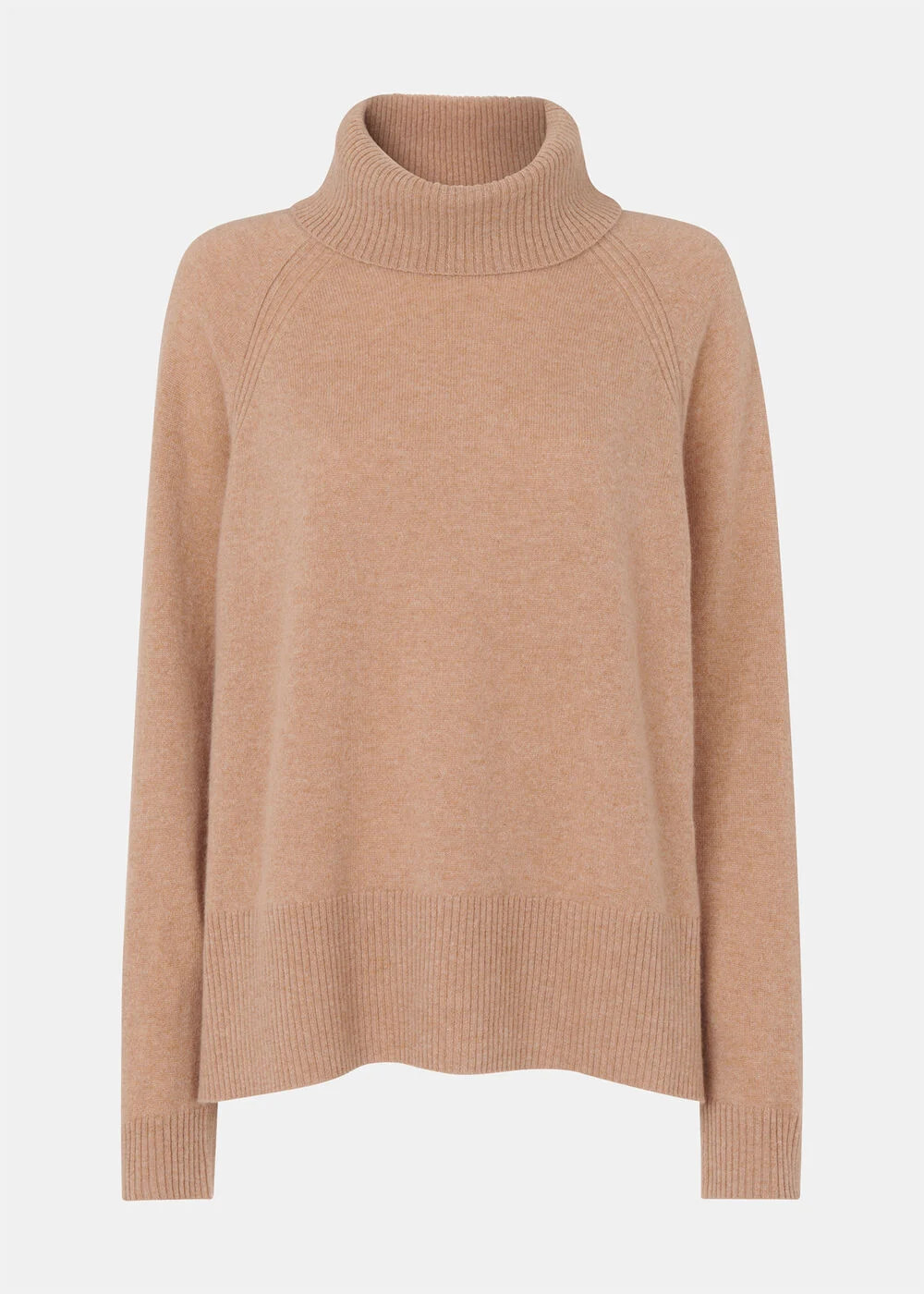 Camel Cashmere Roll Neck Jumper | Whistles | Whistles UK | | Whistles