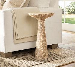 Carved Round Accent Table (13") | Pottery Barn (US)