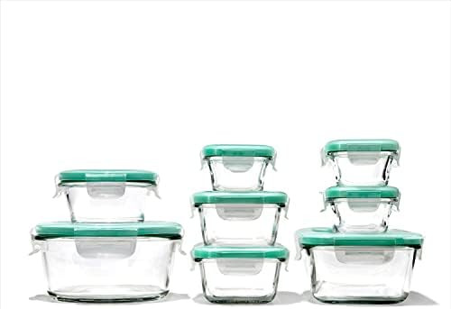 OXO Good Grips 16 Piece Glass Smart Seal Airtight Everyday Container Set | Amazon (US)
