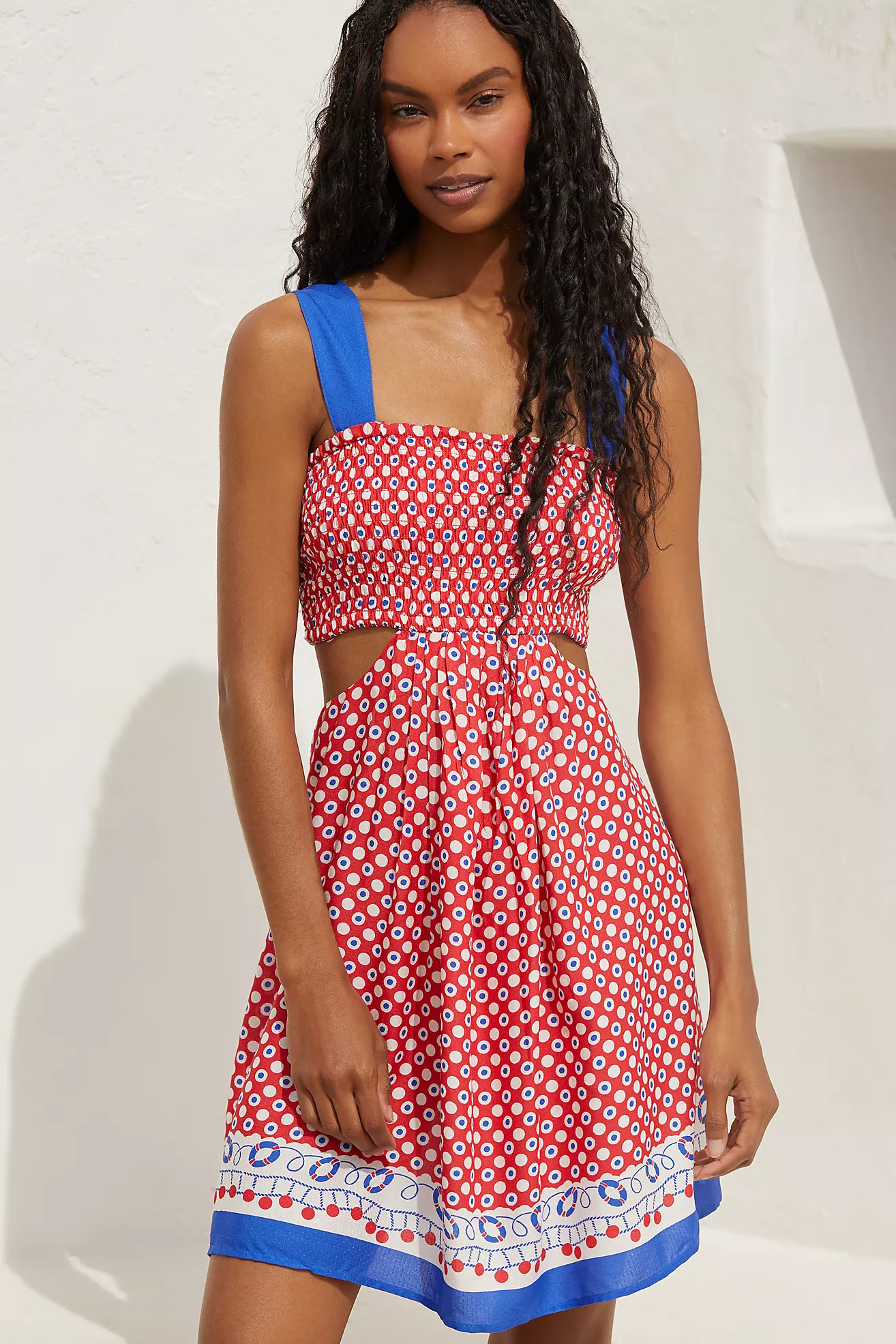 The Piper Bandeau Cutout Mini Dress | Anthropologie (US)