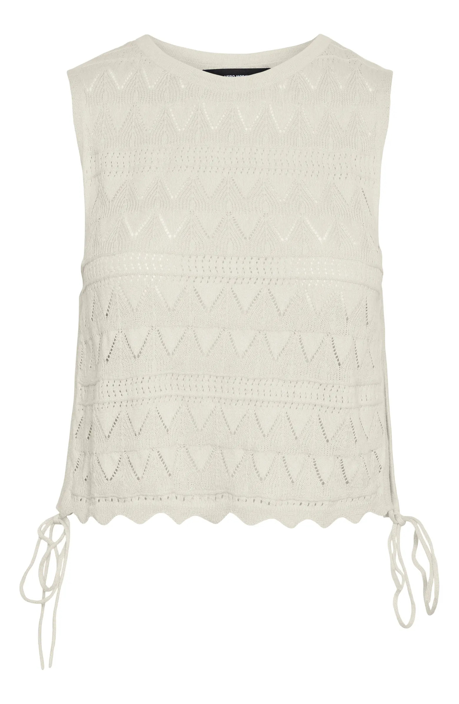 VERO MODA Bali Open Stitch Knit Cotton Tank | Nordstrom | Nordstrom
