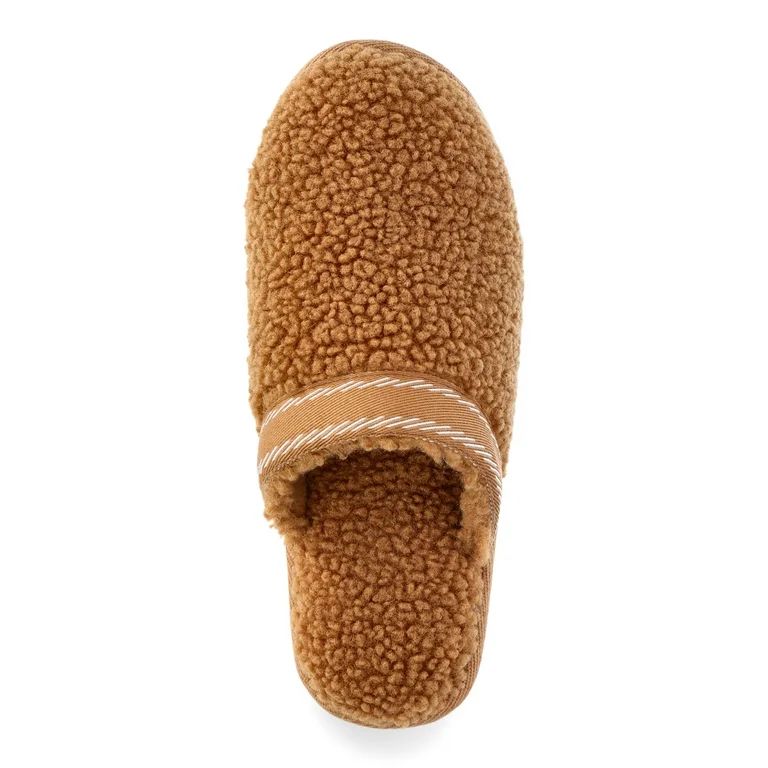 Joyspun Women’s Teddy Fleece Platform Clog Slippers | Walmart (US)