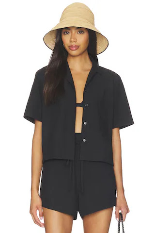 Bondi Born Kyoto Short Sleeve Shirt in Black from Revolve.com | Revolve Clothing (Global)