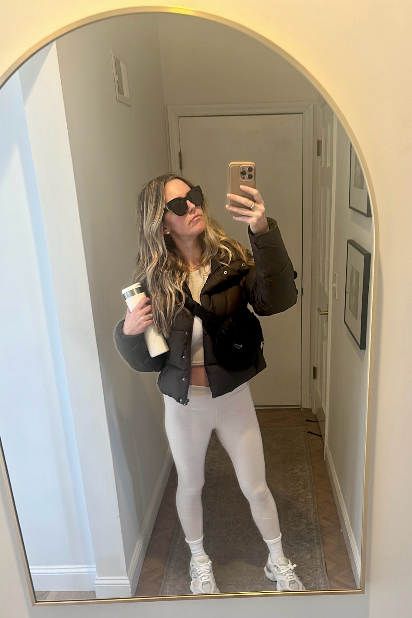 As much as I love this puffer, I hope I can retire it for warmer weather asap. #athleisure