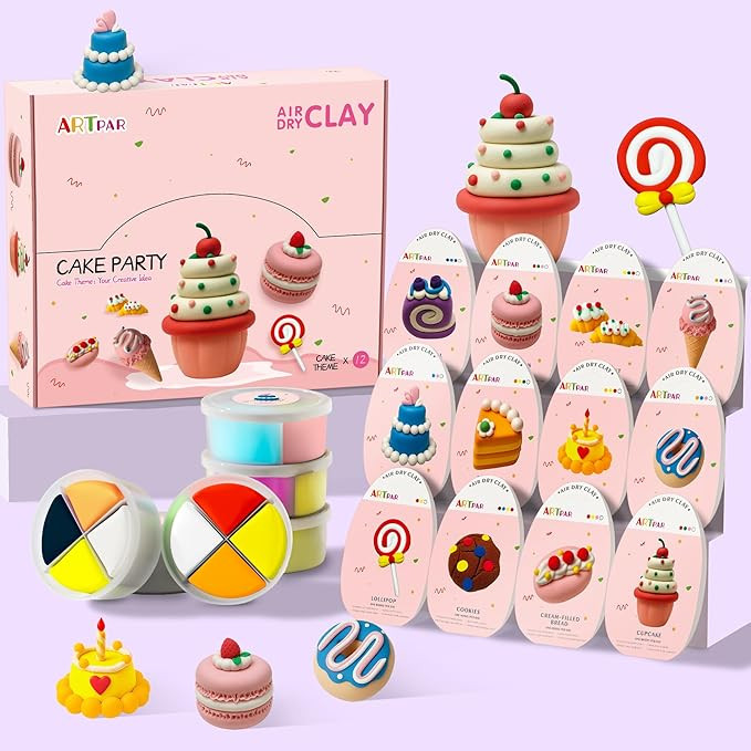 Air Dry Clay for Kids,Modeling Clay Kit,Model Magic Sculpting Set,Ultra Light & Soft, Safe Non-St... | Amazon (US)