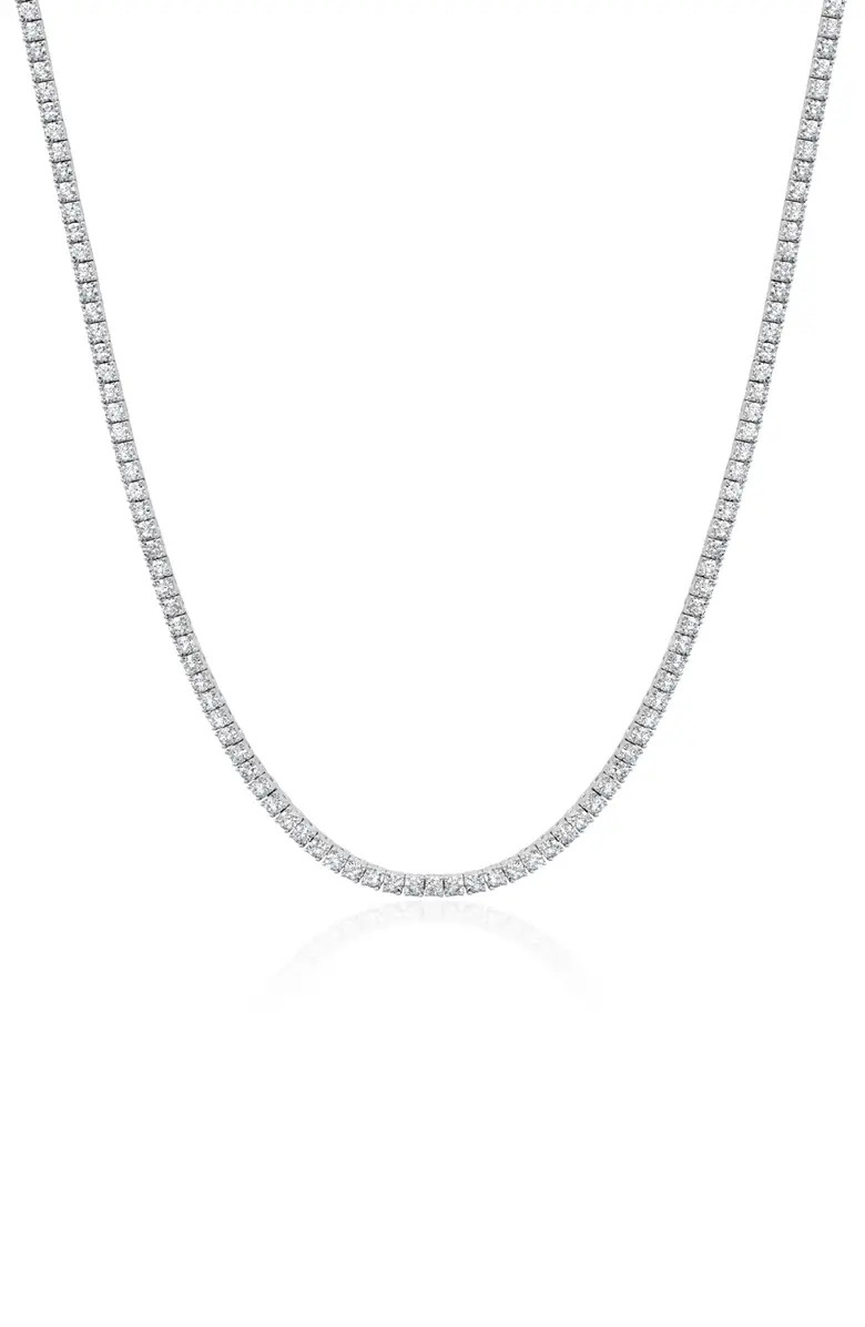 Crislu Round Cubic Zirconia Tennis Necklace | Nordstrom | Nordstrom