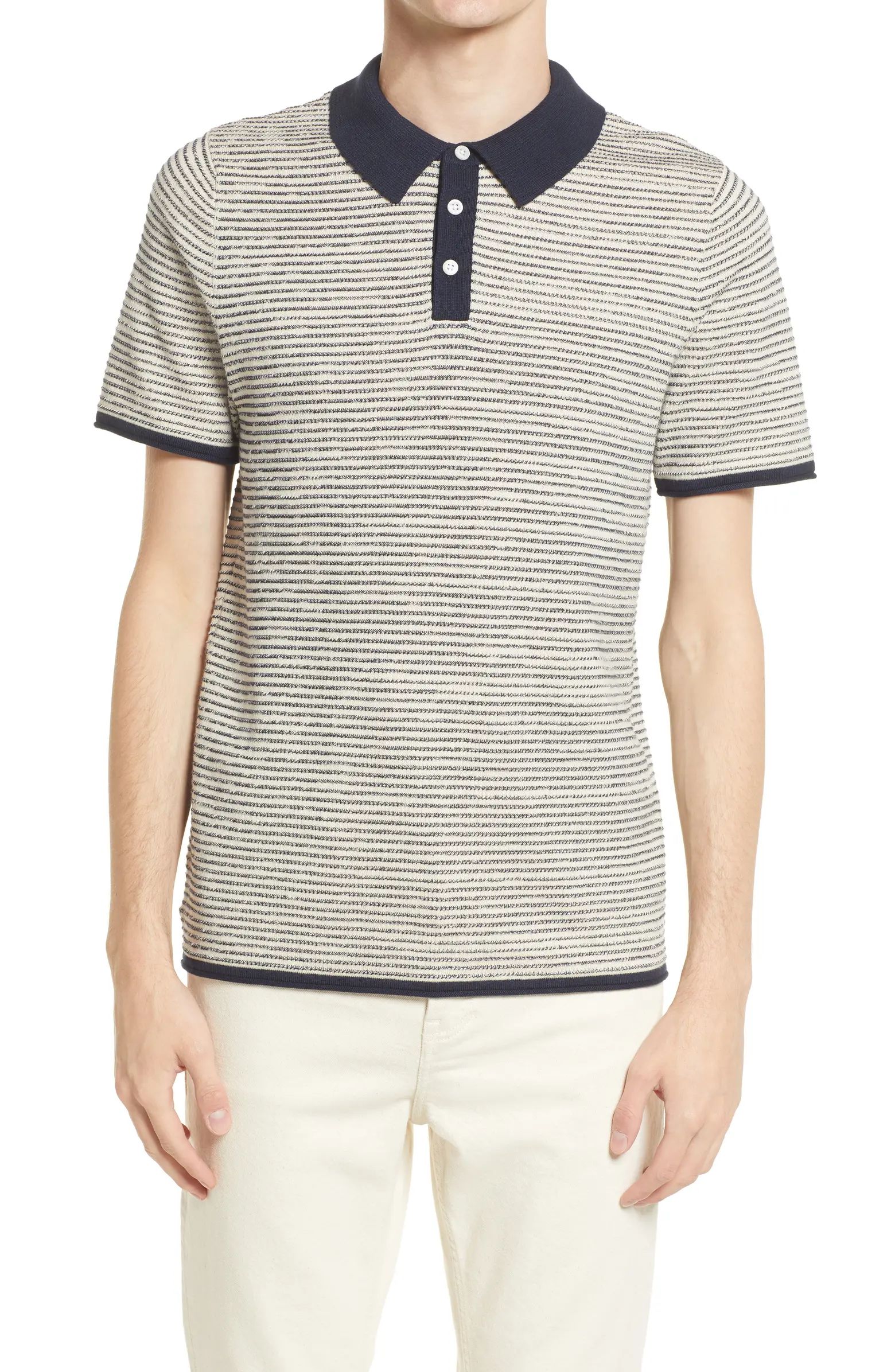 Dean Mix Knit Regular Fit Polo | Nordstrom Rack