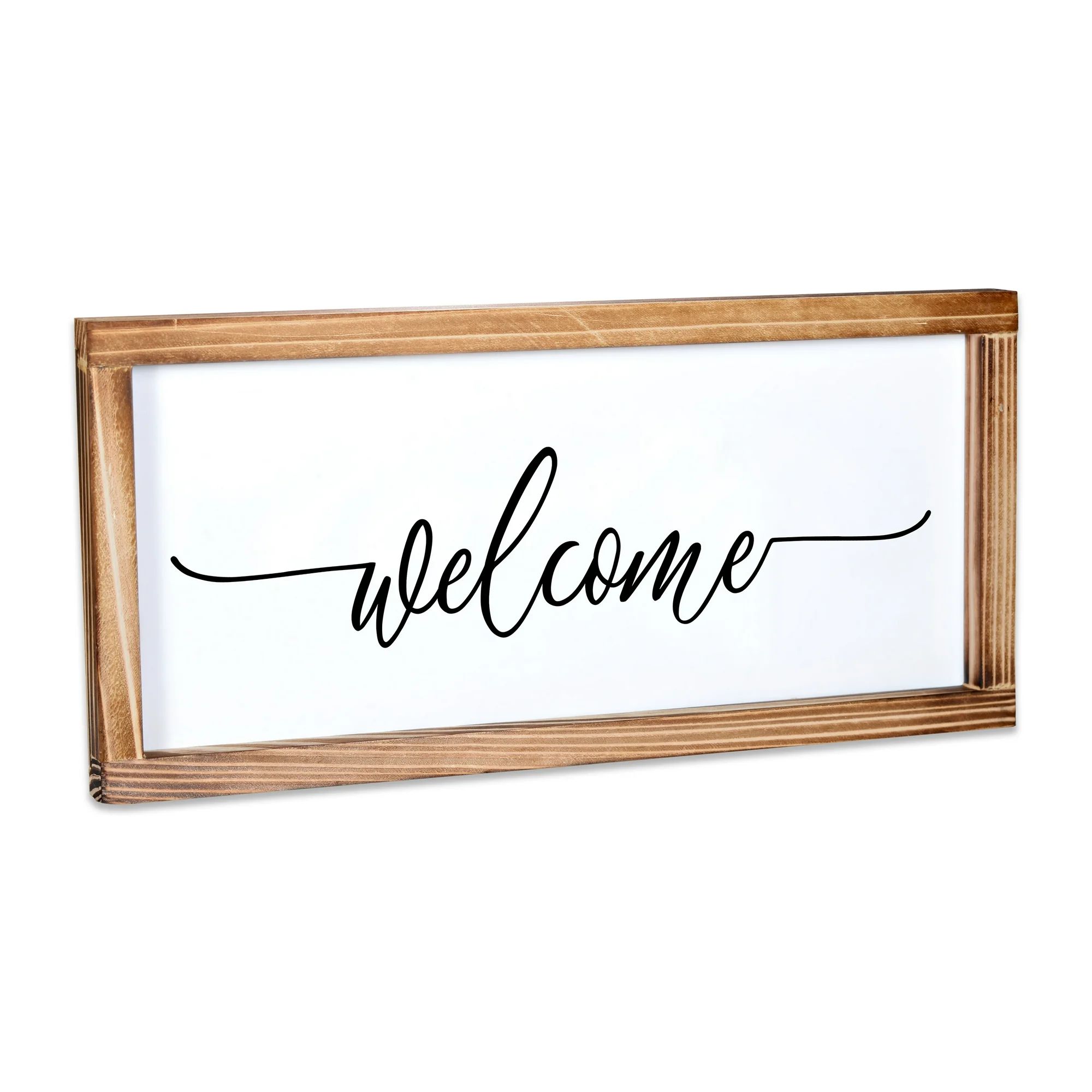 Welcome Sign - Rustic Farmhouse Decor for the Home Sign - Wall Decorations for Living Room, Moder... | Walmart (US)