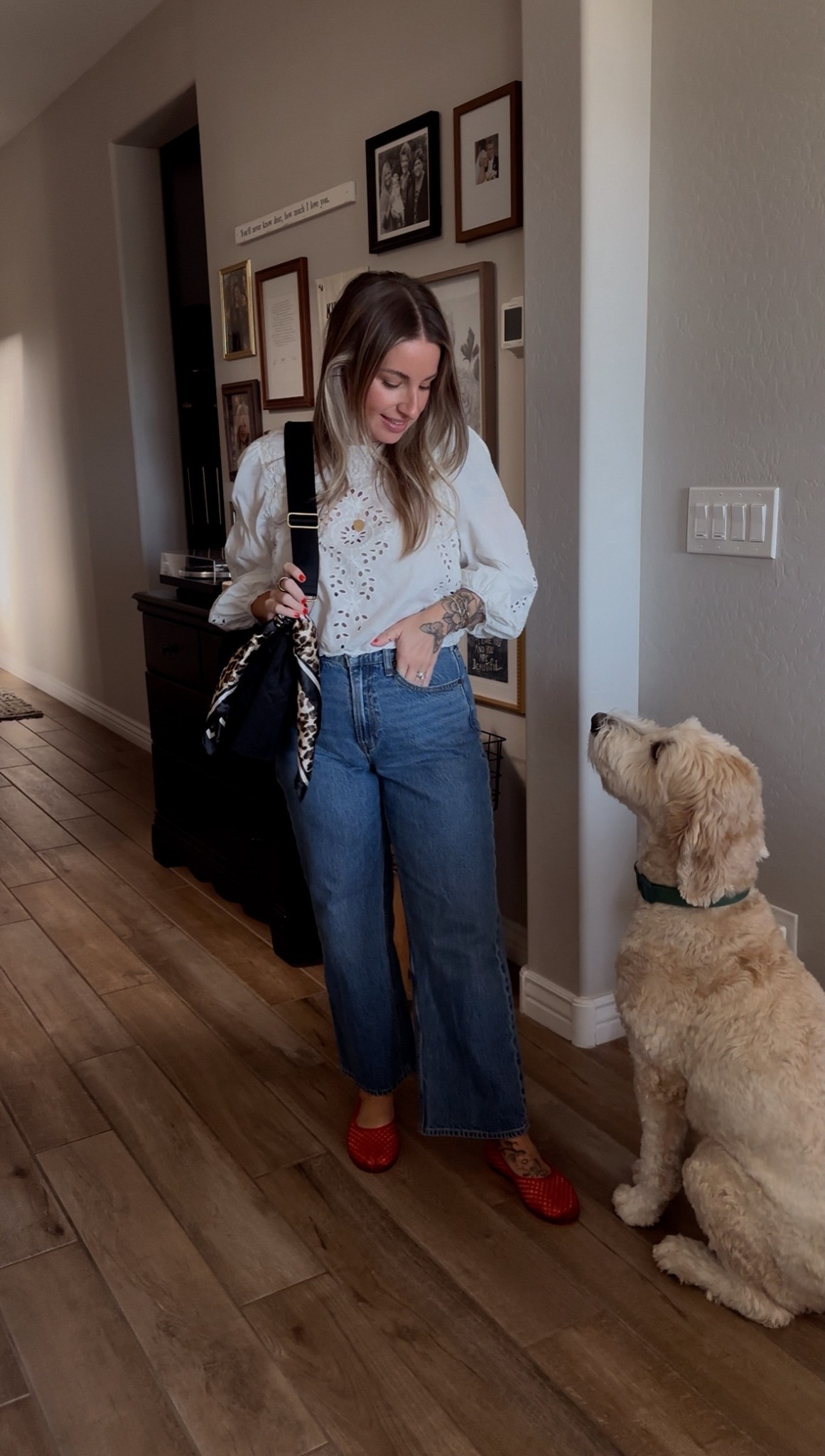 size 27 denim, code AUBREYLL15 to save on my bag and I’m wearing kids size 4 (equivalent to women’s size 6) in the flats!

#LTKFindsUnder100 #LTKPetite