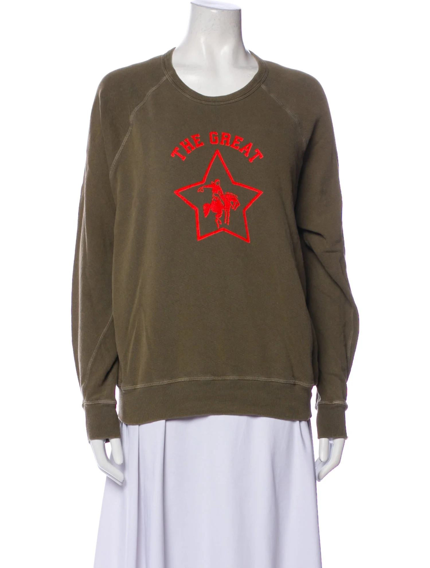 Graphic Print Crew Neck Sweater | The RealReal
