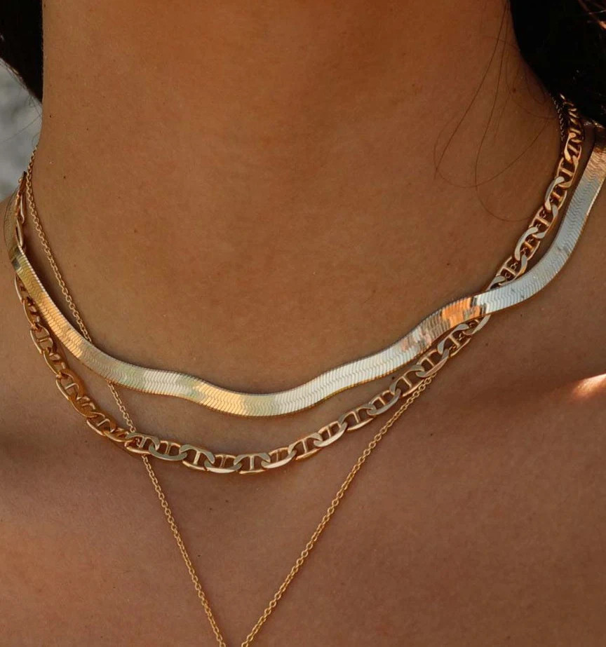Herringbone Chain Necklace | Rellery