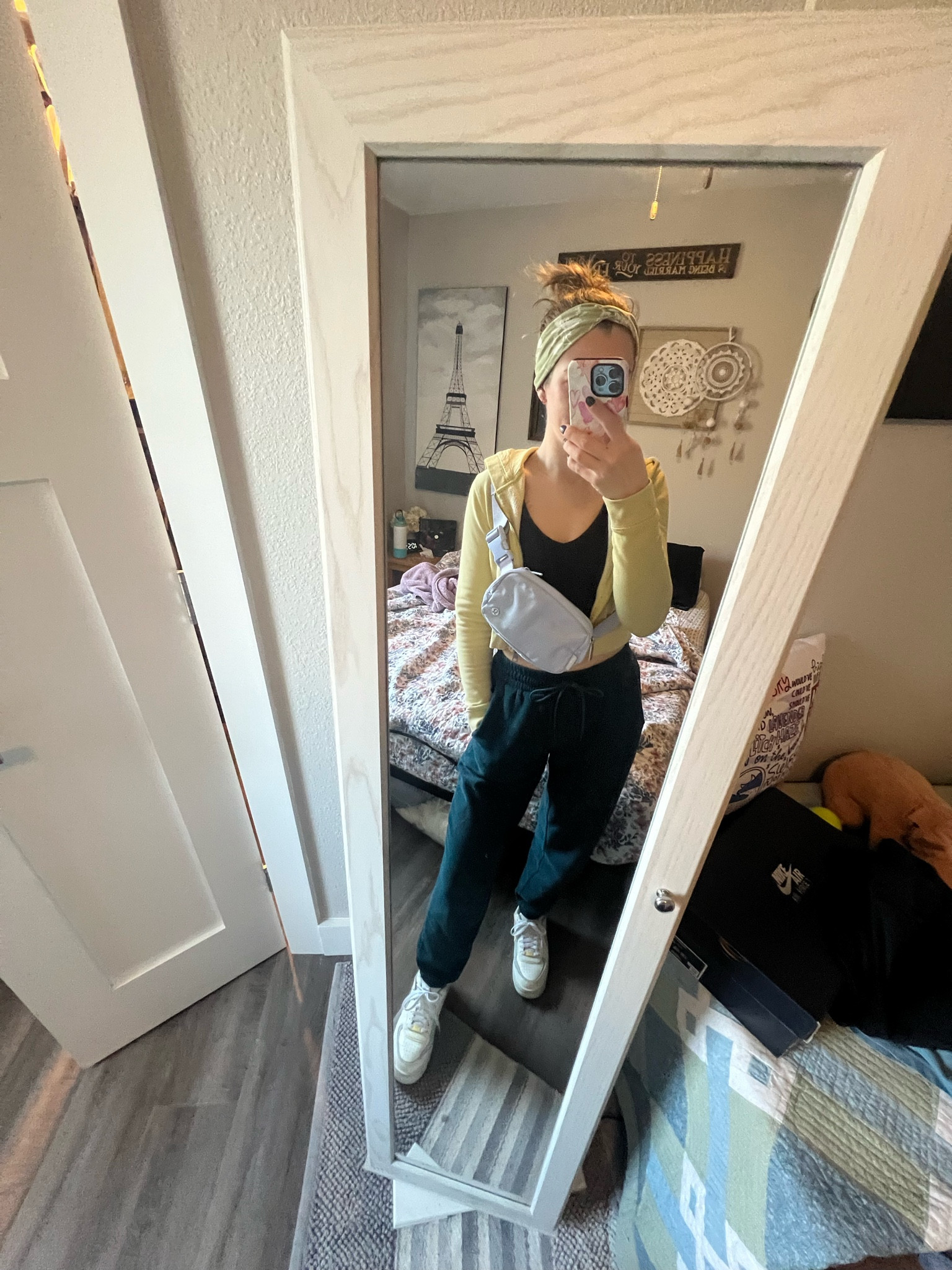 I vote casual Mondays ✨ 

American Eagle / Fabletics Joggers / lululemon belt bag / Nike AF1 shadows / ColorfulKoala 

#LTKSeasonal #LTKstyletip #LTKSpringSale