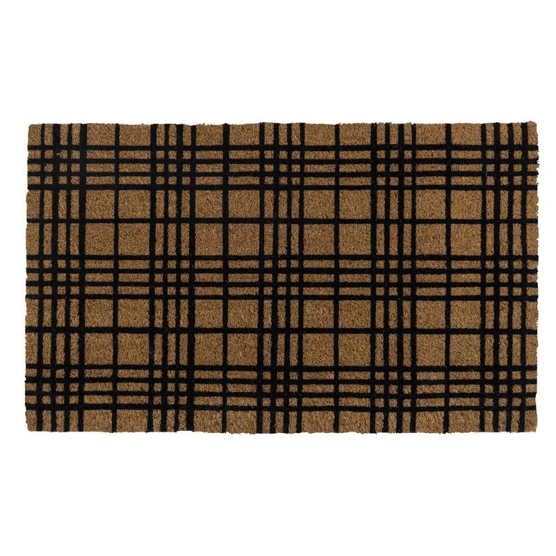 Entryways Fine Plaid Coir Doormat | Wayfair | Wayfair North America