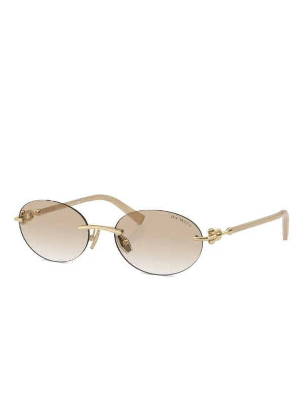 Tiffany & Co Eyewear TF3104D Sunglasses | Gold | FARFETCH UK | Farfetch Global