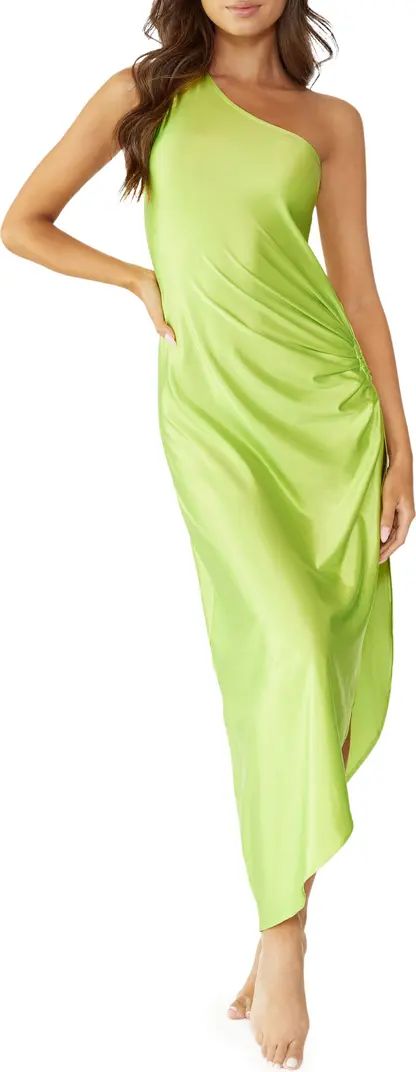 PQ SWIM Tinsley Ring One-Shoulder Cover-Up Maxi Dress | Nordstrom | Nordstrom