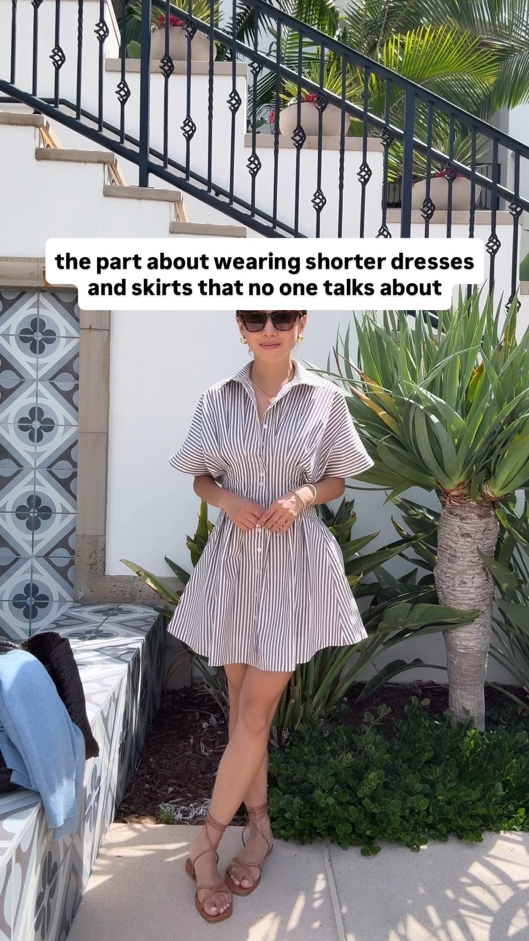 • Target shorts XS (run small). Get multiple pairs bc you'll want to have them on hand! These are great but size up! Shrinks a touch after wash and dry. 

Also linked a few other cute Target items under "similar" below!

• Striped Anthropologie dress xxs petite is amazing! Been wearing twice a week since I got it. I could possibly fit xxs regular too bc petite is mini on me. 

It's wrinkle resistant (unexpected benefit) straight out of the wash and so versatile from BBQ to dinner to family days on vacation. Lightweight but with structure, and the wider sleeve and flare skirt cut allow good ventilation on hot days. 

• quince cashmere sweater XS I’m obsessed with this faded denim color, have been wearing it with so many outfits

• old madewell cream crossbody sling bag, the Amazon one linked is amazing and similar but a little more modern - a great COS look for less

• wrap sandals 35.5 medium, length is good, front X straps loose on me so the 35.5 “narrow” might've fit better. Been wearing so much, you just gotta tie the right way for comfort.

• Madewell woven leather tote bag

OUTFIT 2:
• jcrew linen navy dress xxs petite so comfy and swingy, breathable cut for hot days. Lined. 

• J.crew clutch with magnetic closure 

• old jcrew sandals 

 

#LTKStyleTip #LTKPetite #LTKTravel