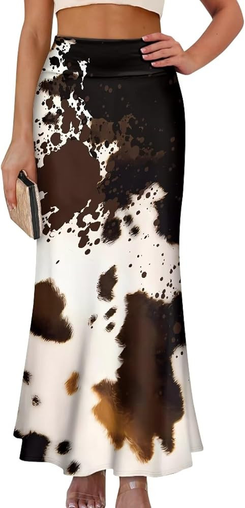 High Waisted Maxi Skirt Casual Pencil Skirt A-Line Flared Maxi Skirts Spring Summer Long Skirts f... | Amazon (US)