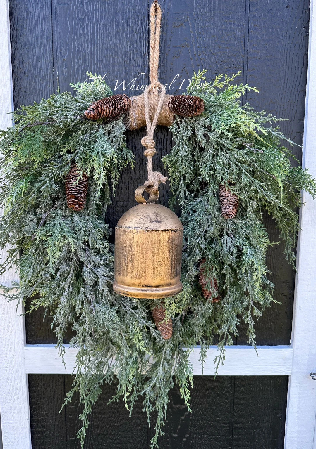 New for Christmas Wreath Frosted Juniper Wreath Winter - Etsy | Etsy (US)