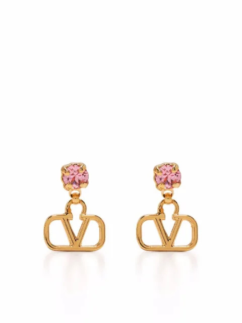 Valentino Garavani VLogo Stud Earrings - Farfetch | Farfetch Global