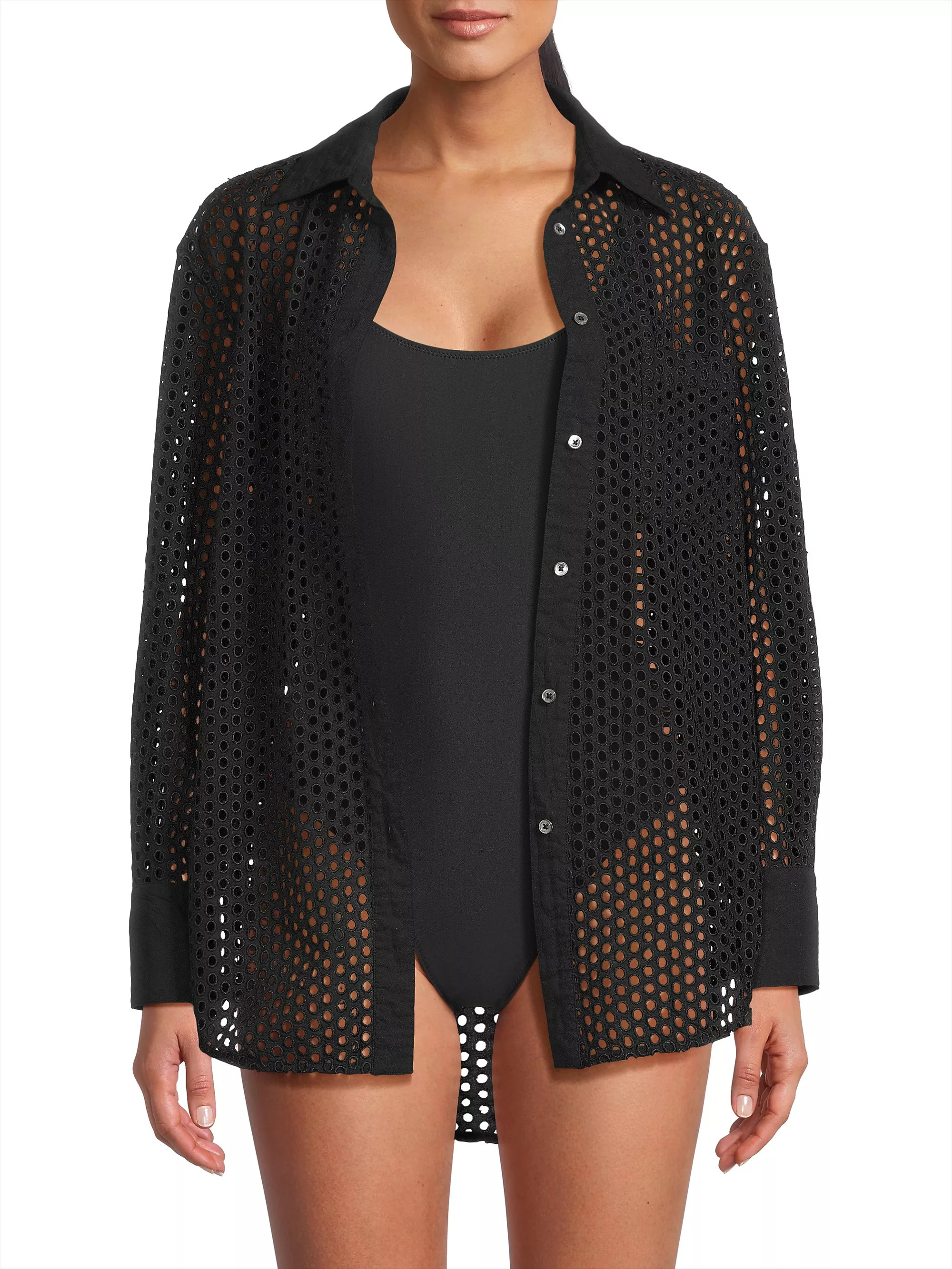 Bronte Button-Front Cover-Up Shirt | Saks Fifth Avenue