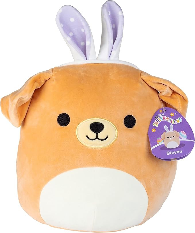 Squishmallows 10" Stevon The Golden Retriever with Bunny Ears Easter Plush - Official Kellytoy Ne... | Amazon (US)