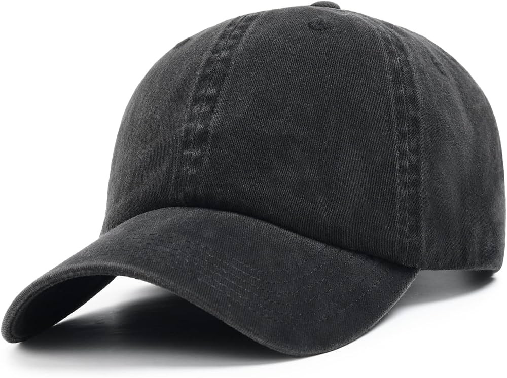 Men and Women Vintage Washed Distressed Cotton Baseball Cap Plain Blank Adjustable Classic Baseba... | Amazon (US)