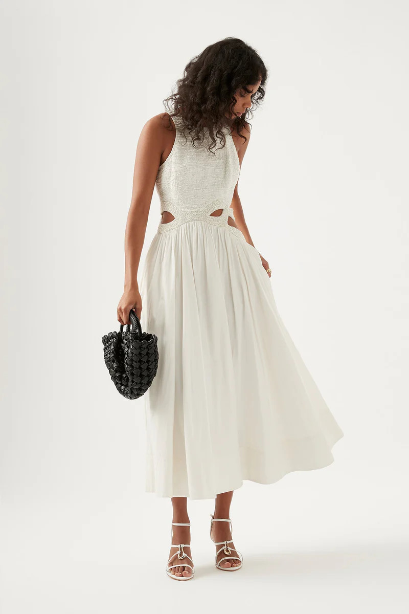 New Catara Sequin Midi Dress | aje. (US, UK, Europe, ROW)