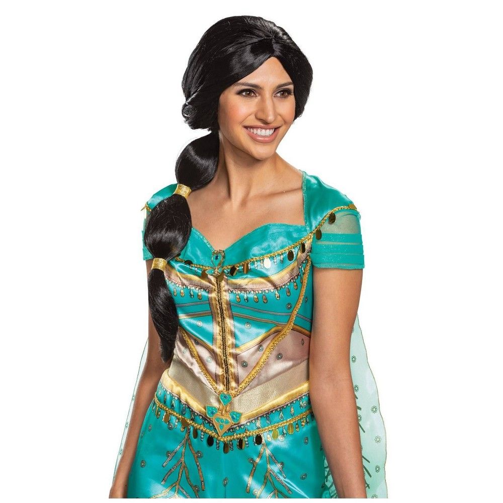 Halloween Women's Aladdin Jasmine Halloween Costume Wig, Women's | Target