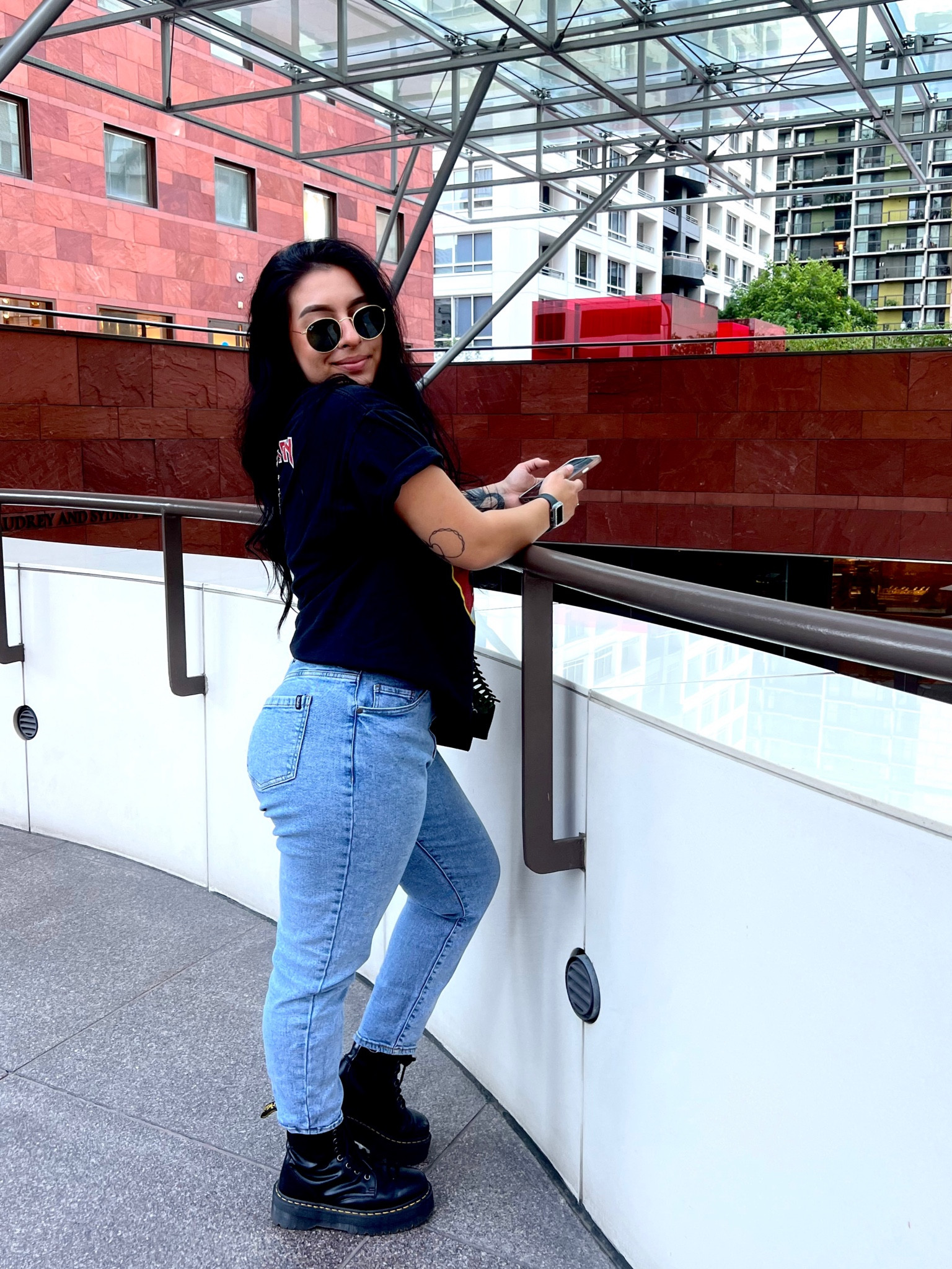 A day in LA, light washed jeans with a iron maiden band t-shirt, docs and Ray-Ban Sunnies 

#LTKSeasonal #LTKshoecrush #LTKbeauty