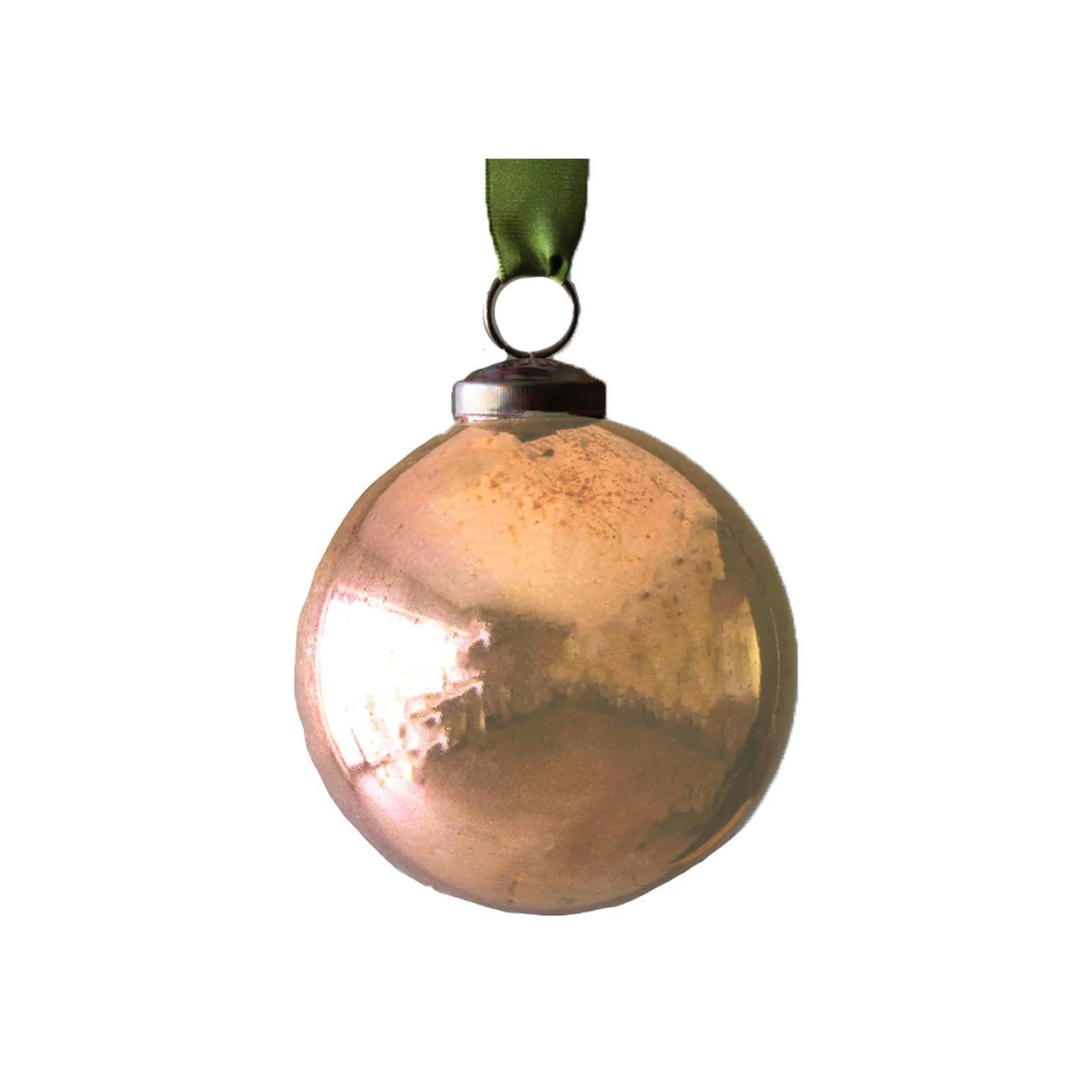 Antique Shiny Copper Ball Ornament | Brooke and Lou