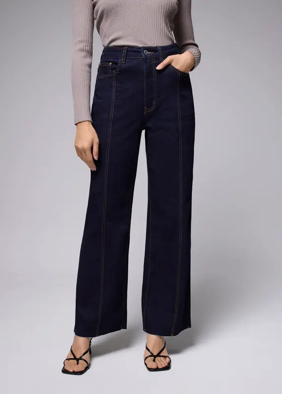 Leggy™ Denim Pintuck Straight Leg Jeans | Love, Bonito USA