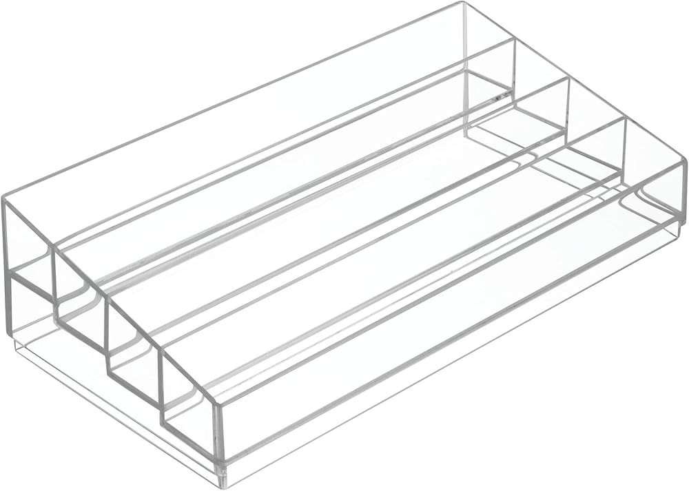 iDesign Tiered Cosmetics & Nail Polish Organizer, The Clarity Collection – 12.75 IN X 6.5IN X 3... | Amazon (US)