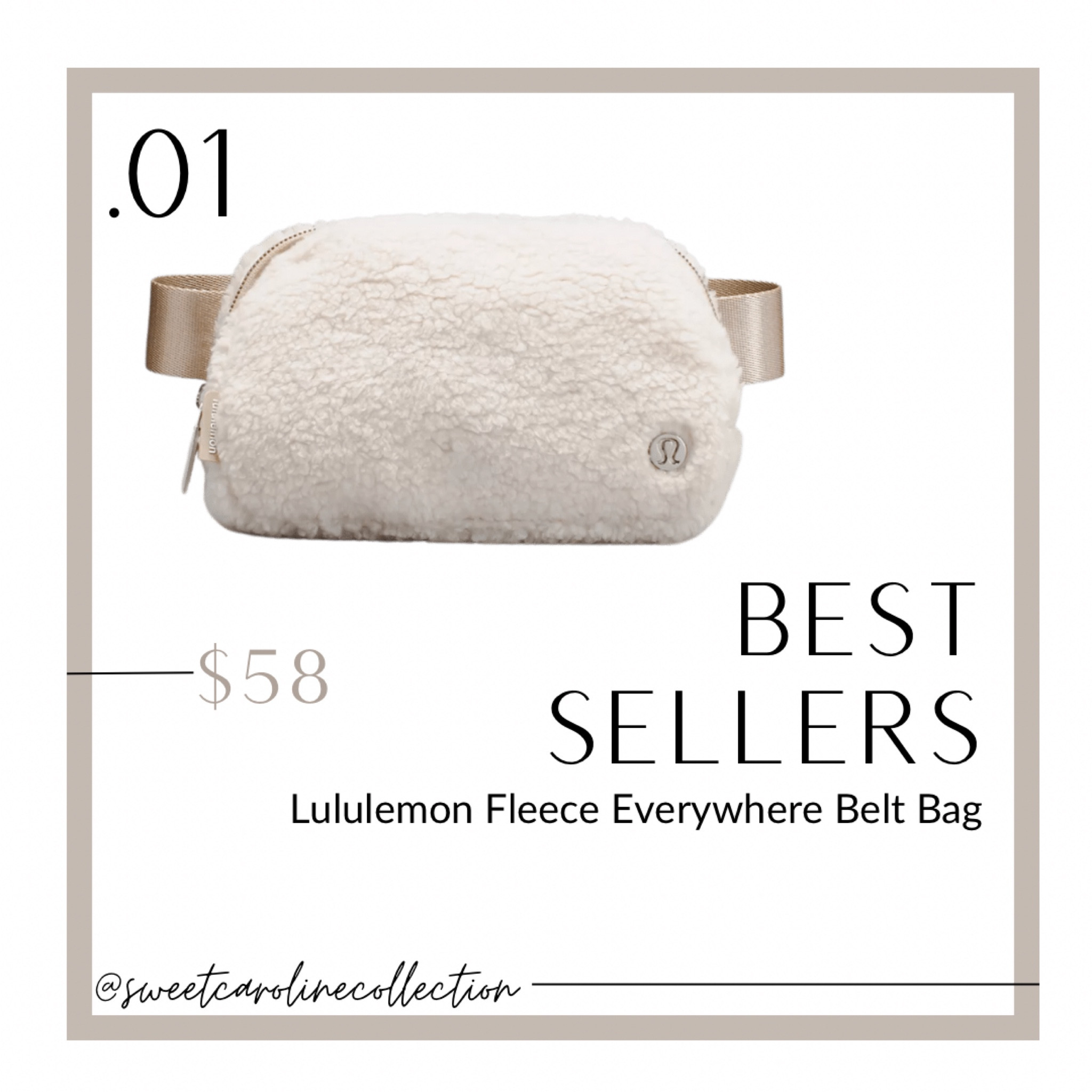 This weeks best sellers!

1. Lululemon Fleece Everywhere Belt Bag

Lululemon, gift guide, gift idea, belt bag, gift for her, gift idea, trending, best seller, top seller, must have, style, workout, active, fashion, under 100, under 50, Fanny pack, sweet Caroline collection

#LTKGiftGuide #LTKHoliday #LTKunder100