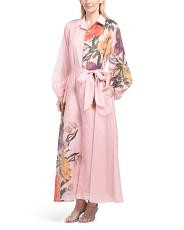 Long Sleeve Floral Shirt Dress | TJ Maxx