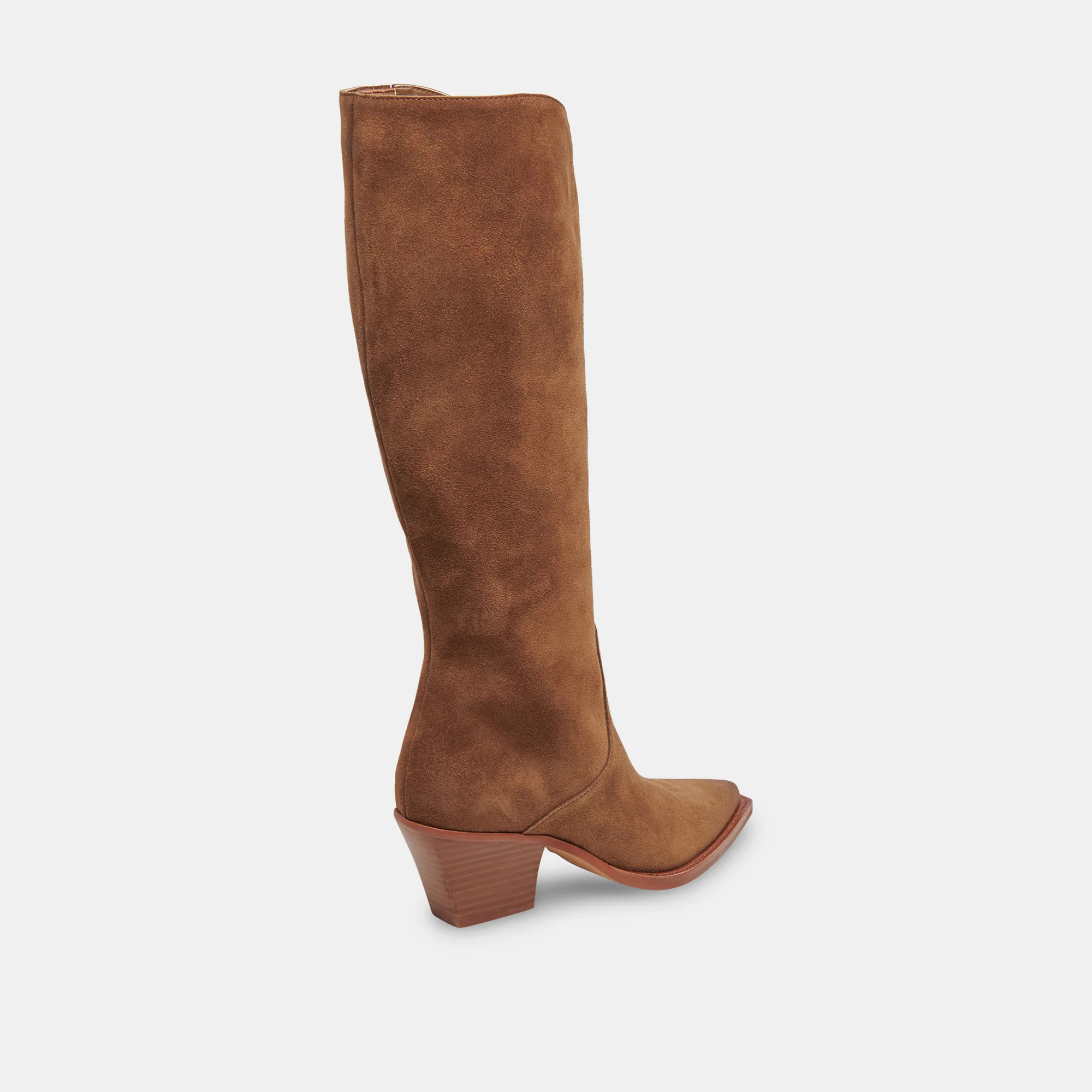 Raj Boots in Brown Suede | Women's Brown Suede Knee-High Boots | DolceVita.com