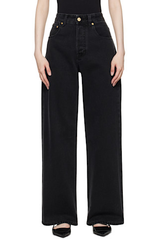 Black La Casa 'Le de-Nîmes large' Jeans | SSENSE