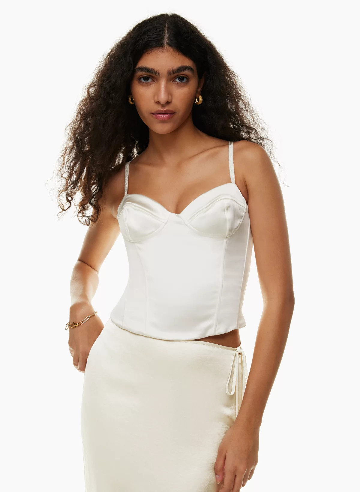 DAZZLE SATIN BUSTIER | Aritzia