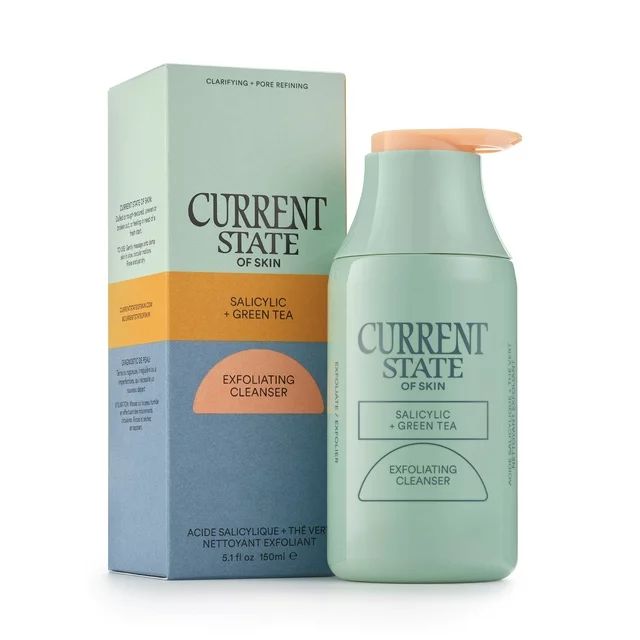 Current State Salicylic Green Tea Exfoliating Cleanser for Acne and Blemishes, 5.1 fl oz | Walmart (US)