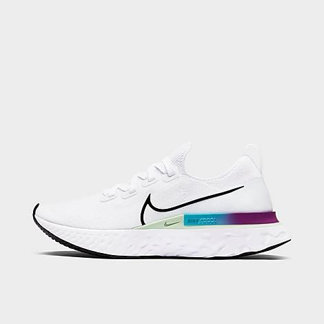 Nike Women's React Infinity Run Flyknit Running Shoes in White/White Size 11.0 | Finish Line (US)