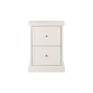 Royce Polar White Wood 2 Drawer File Cabinet (23.5 in. W x 31 in. H) | The Home Depot