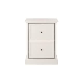 Royce Polar White Wood 2 Drawer File Cabinet (23.5 in. W x 31 in. H) | The Home Depot