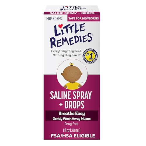 Little Remedies Noses Saline Spray Drops, 1 Fl Oz | Amazon (US)