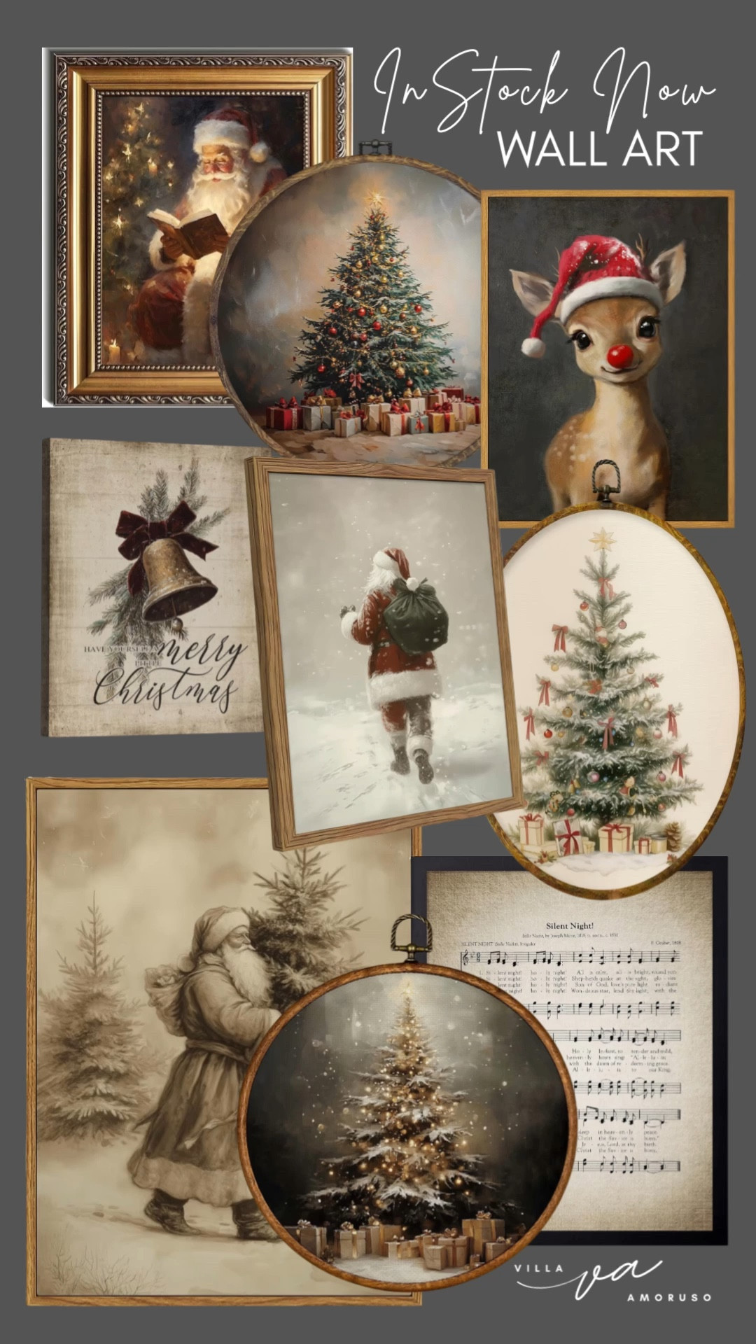 🎅🎄 Bring the Holiday Magic Home! 🎄🎁
My favorite Christmas wall art pieces are IN STOCK and ready to ship FAST! Elevate your holiday decor with these beautiful, classic vintage-inspired prints featuring Santa, a festive Christmas tree, and a sweet reindeer.


#VintageChristmas #HolidayArt 


#LTKCyberWeek #LTKSeasonal #LTKHoliday