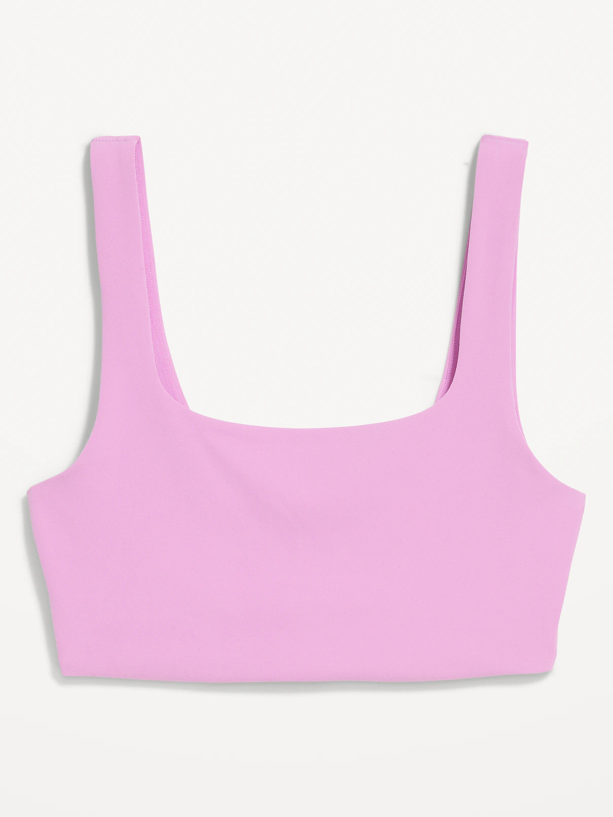 Light Support StudioSmooth Square-Neck Sports Bra | Old Navy (US)