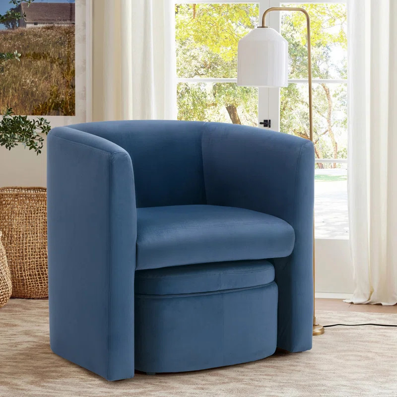 Braedin Upholstered Accent Chair & Storable Ottoman | Wayfair North America