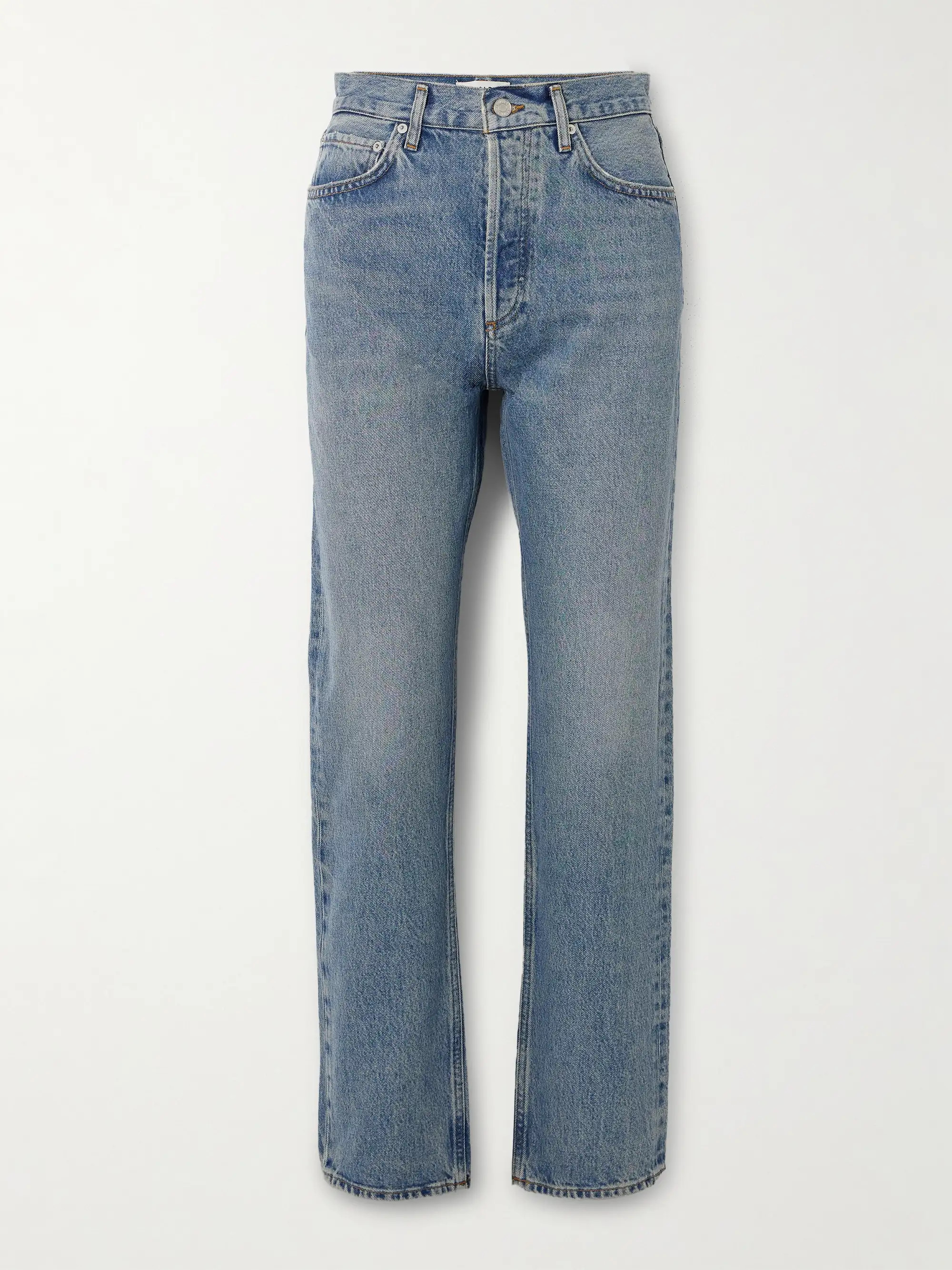+ NET SUSTAIN '90s Pinch Waist high-rise straight-leg organic jeans | NET-A-PORTER (UK & EU)