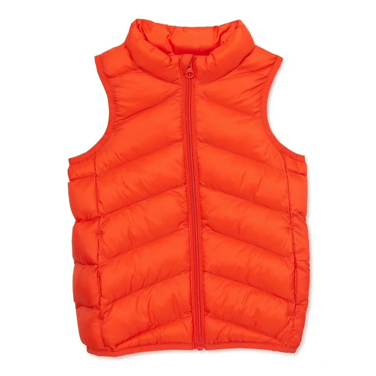 Wonder Nation Baby and Toddler Packable Puffer Vest, Sizes 12M-5T | Walmart (US)
