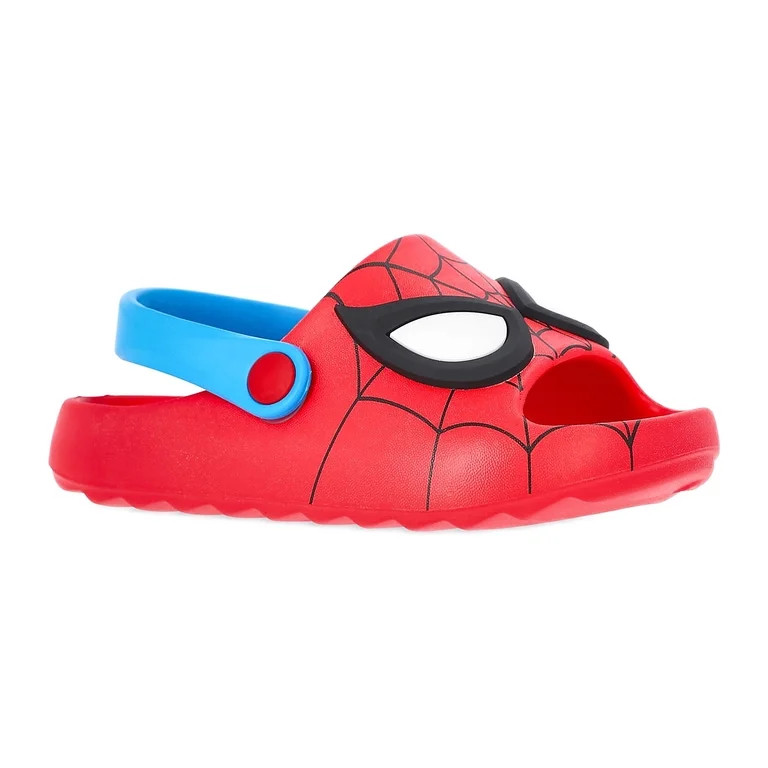 Spider Man Toddler Boys Slide Sandals with Back Strap | Walmart (US)